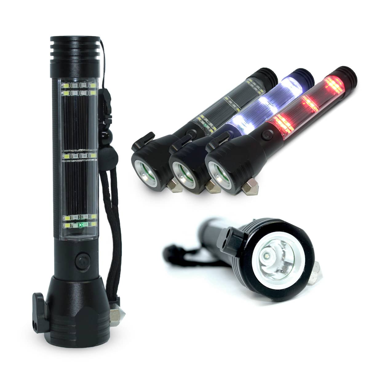 10-IN-1 Multi-Function Outdoor Emergency Flashlight Tactical Torch Survival  Tool