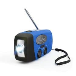 Portable Emergency Radio - Hand Crank, Self Powered, AM/FM/NOAA Weather Solar Radio