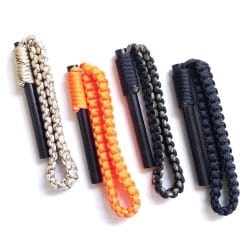 BigDaddy Ferro Rod Fire Starter With Paracord Lanyard - Multiple Color Options