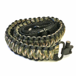 Sirius Survival Paracord Rifle Sling with Both Swivels - Adjustable Length