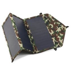 30W Foldable Solar Panel 5V Dual USB Solar Charger – Camo