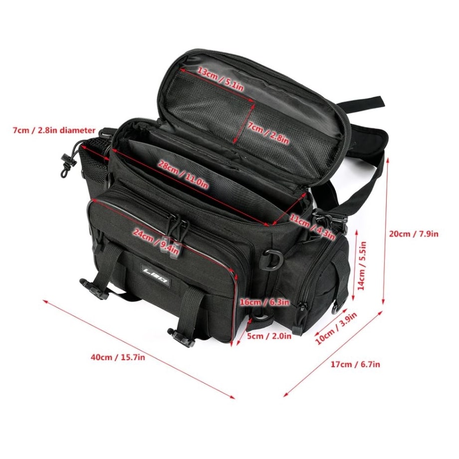 Easy Access Shoulder And Waist Fishing Tackle Bag - Soft Fishing Bag -  Sirius Survival