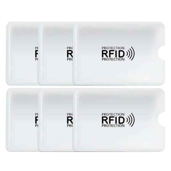 RFID Blocking Sleeve 6 Pack Credit Card Protector Sleeve Sirius
