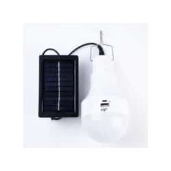 Solar Panel Powered LED Light Bulb