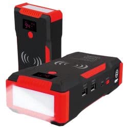 SiriusPower 1500A Peak Portable 12V Car Battery Charger - 22000mAh Battery Bank with Qi Wireless Phone Charger