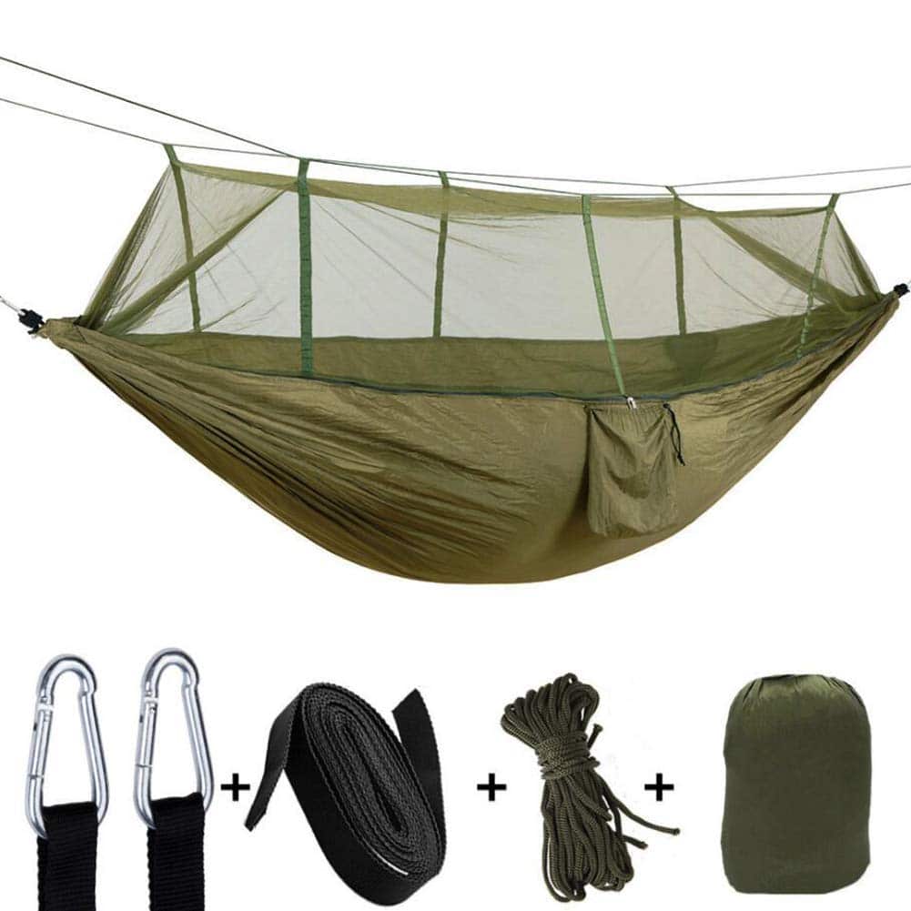 Camping Hammock With Mosquito Net Straps And Hardware Sirius Survival