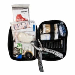 102 Piece First Aid & Survival Gear Kit - Includes Stainless Multi-Tool - Camo