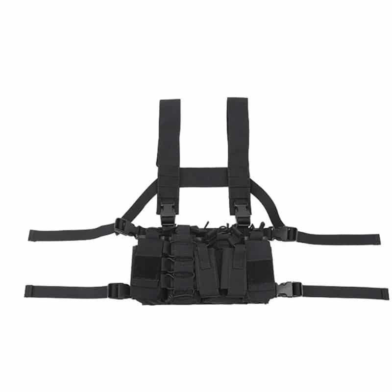 Tactical Chest Rig with 4 Molle Pouches - Military Tactical Chest ...