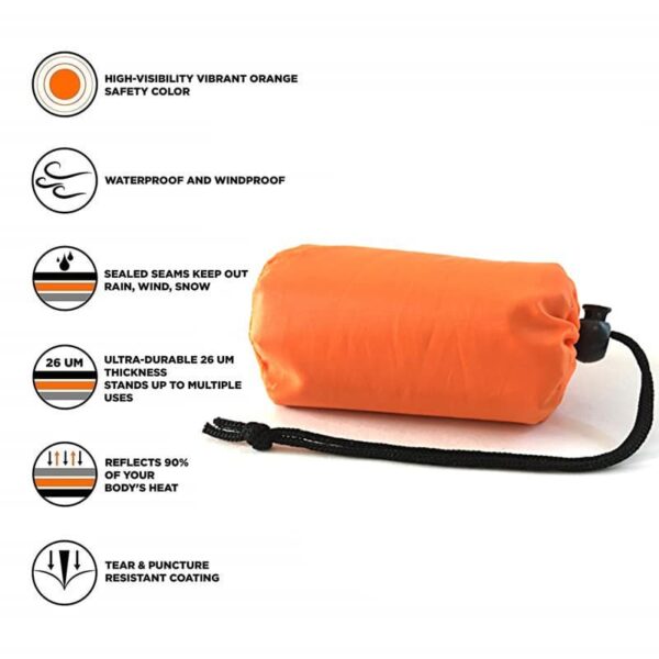 Bivvy Emergency Sleeping Bag Lightweight & Compact Sirius Survival