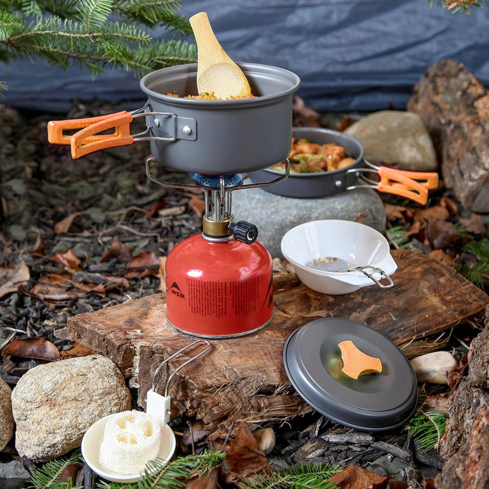 KingCamp 7Pcs Camping Cookware Camp Cooking Set