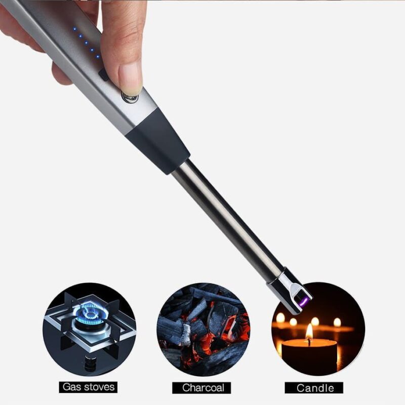Electric Arc Grill Lighter USB Rechargeable With Long Neck Sirius Survival