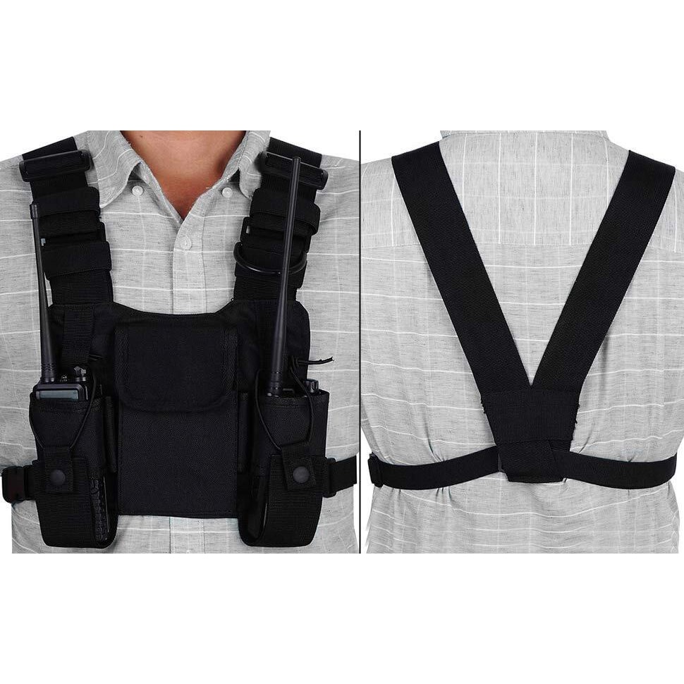 Tactical Radio Chest Harness - Multi-functional Two-Way Radio Walkie ...