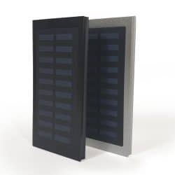 Thin Solar Power Bank Mobile Phone Charger External Battery Pack with Dual USB Ports