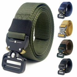 Sirius Survival Tactical Belt, Heavy Duty Quick-Release Military Style Nylon Belt - 5 Colors