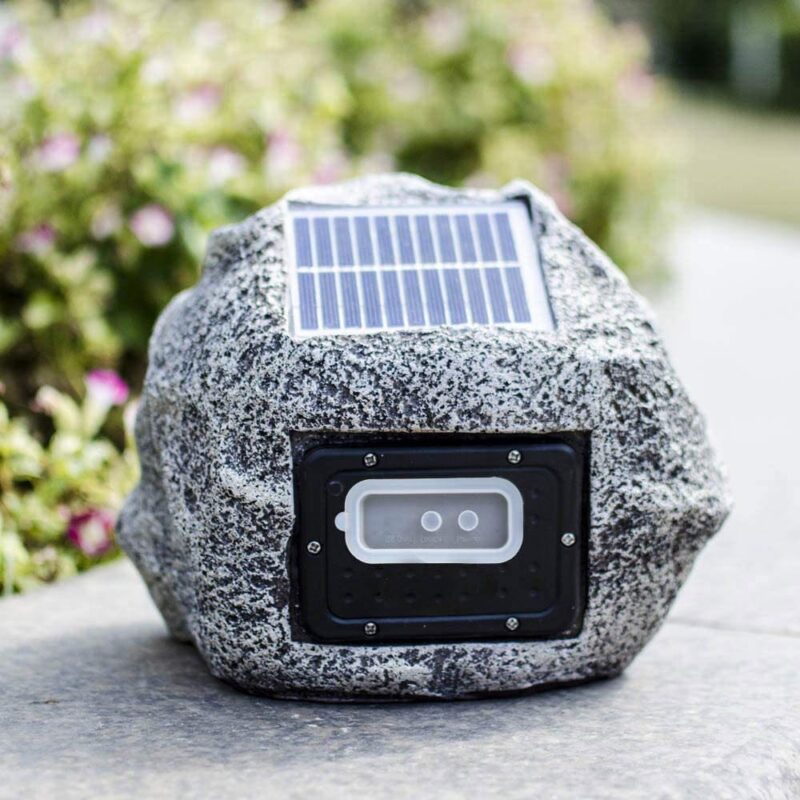 Solar Powered Bluetooth Rock Speaker Waterproof, Portable And
