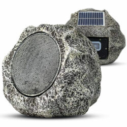 Solar Powered Bluetooth Rock Speaker - Waterproof, Portable and Wireless