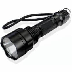 C8T6 Compact Ultra Bright Tactical Flashlight with Rechargeable Battery