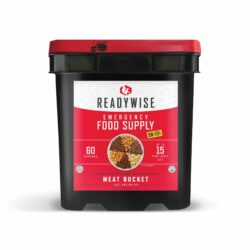 60 Serving + 20 Bonus Rice Servings Freeze Dried Meat Bucket by ReadyWise