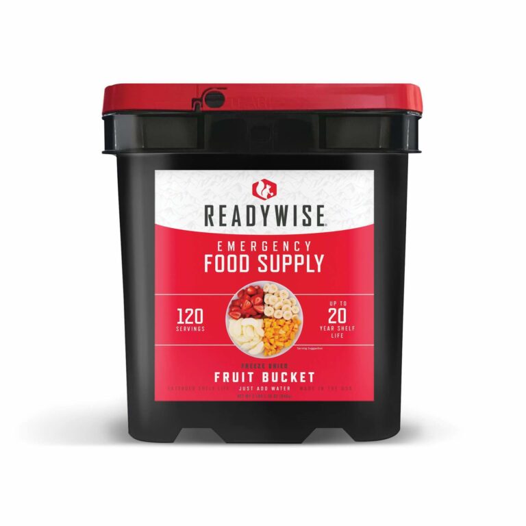 120 Serving Freeze Dried Fruit Bucket By ReadyWise Sirius Survival