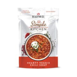 Simple Kitchen Hearty Veggie Chili Soup - 6 Count Case - ReadyWise