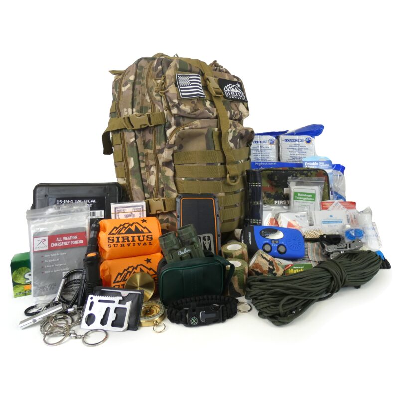 Kit Sopravvivenza Tattico Sirius Survival 15 In 1 – Attrezzatura MOLLE