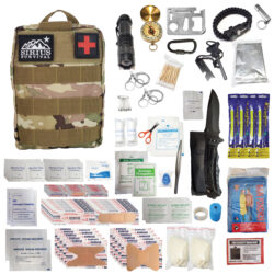 Premium 250 Piece Molle Survival & First Aid Kit