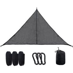 Large Camping Hammock Triangle Hammock - Black