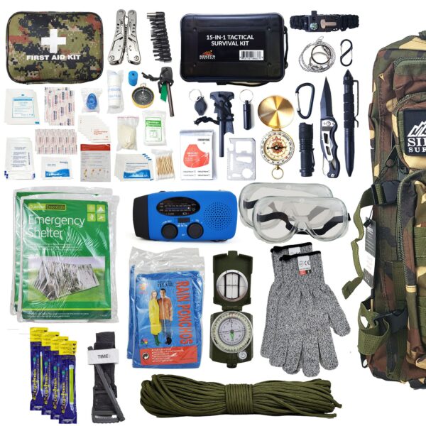 PrePacked Survival Backpack Survival Kit For Family Sirius Survival