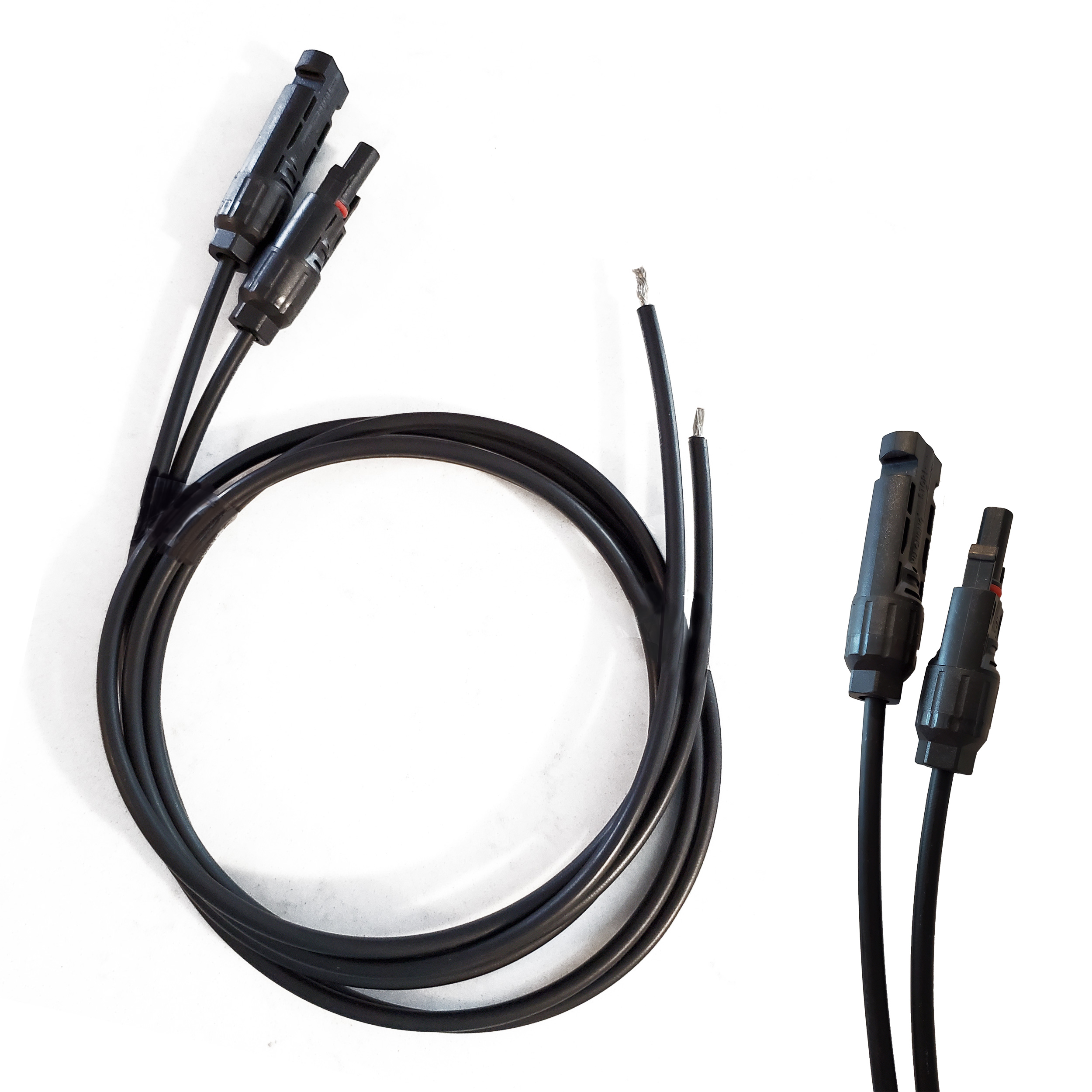 MC4 To Bare Wire Set (2 Cables) 12 Gauge - 9 Feet - Off-Grid - Sirius ...