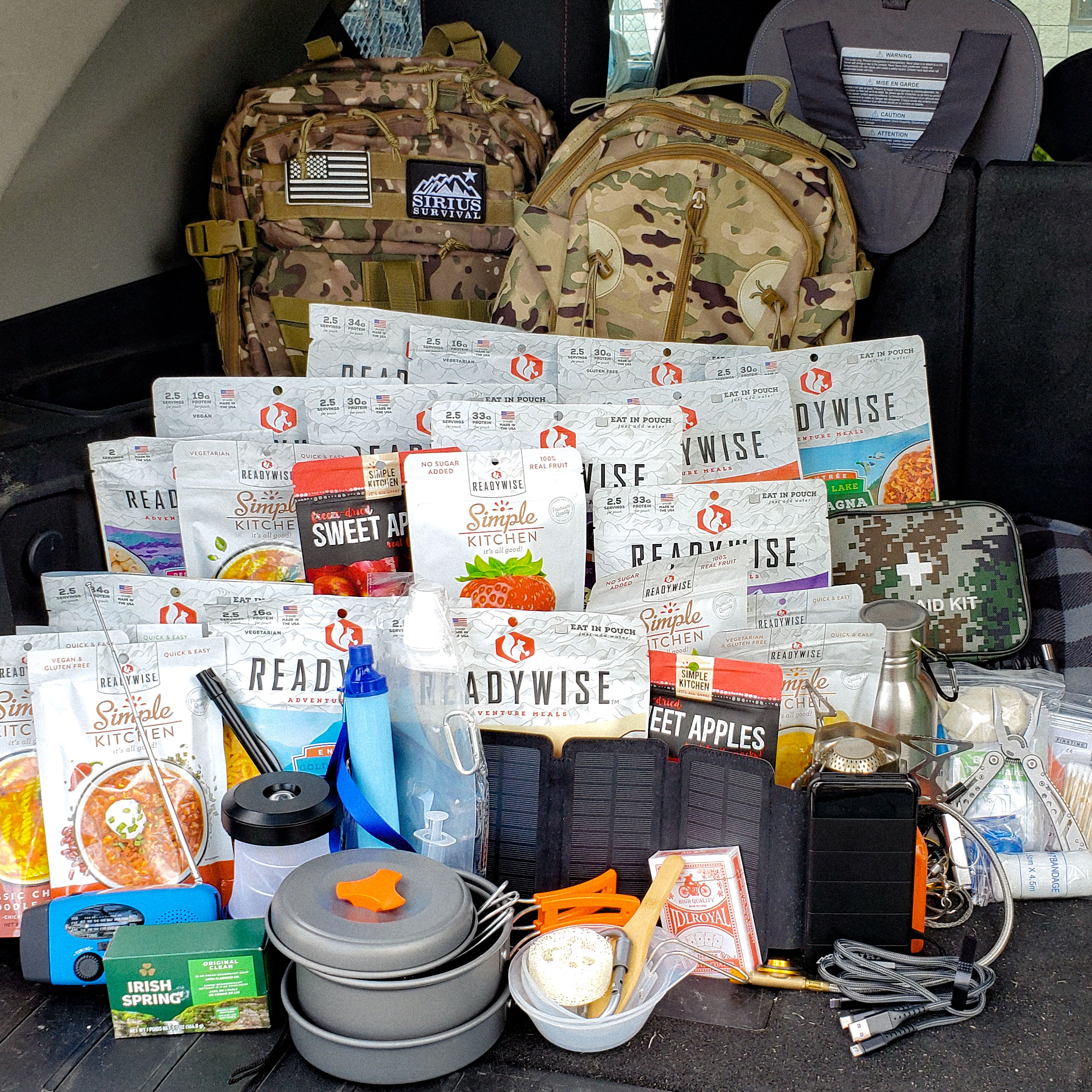 Family Comfort 72 Emergency Survival Kit/Backpack - 72 Hour Kit