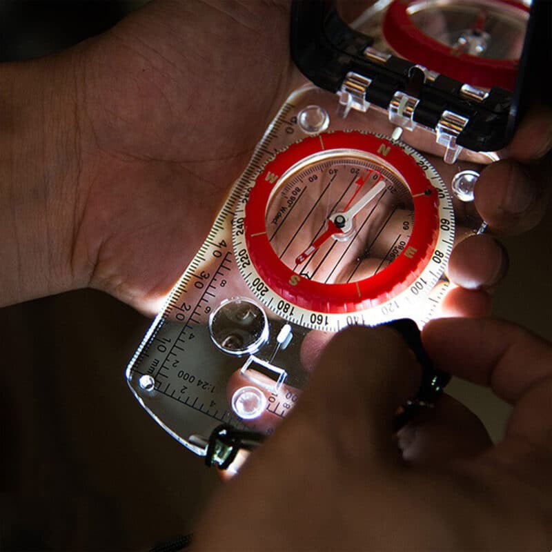 Ausyst Sports & Outdoors Hiking Lightweight Aluminum Wild Survival Professional Compass Navigation Tool Clearance - Walmart Supplies