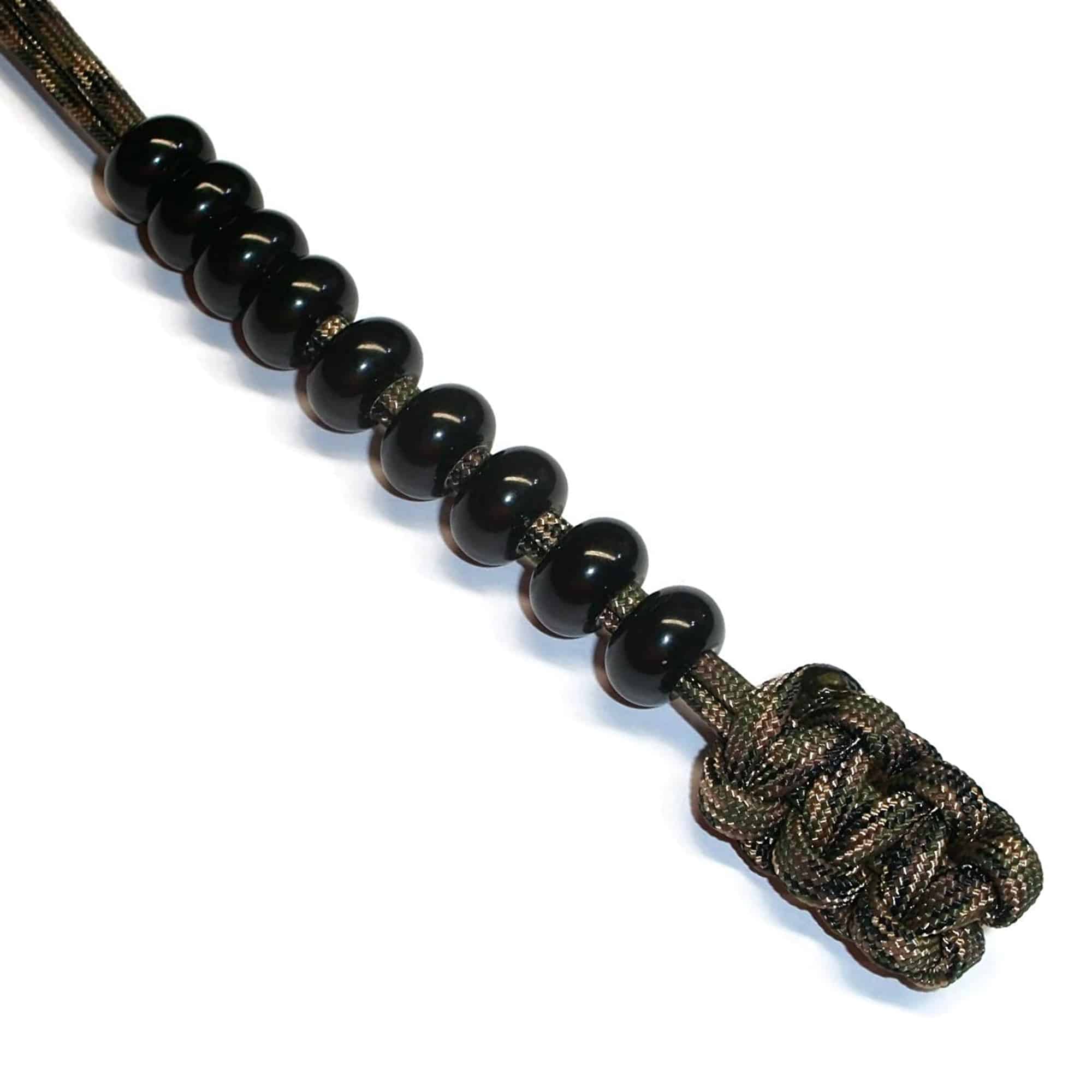 Black Paracord Pace Counter Ranger Beads