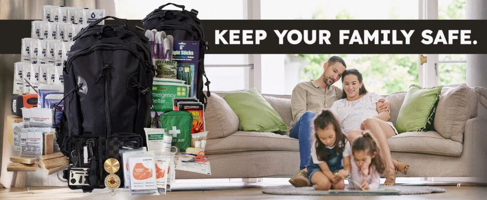4 Person Emergency Kit / Survival Backpack For 72 Hours - Sirius Survival