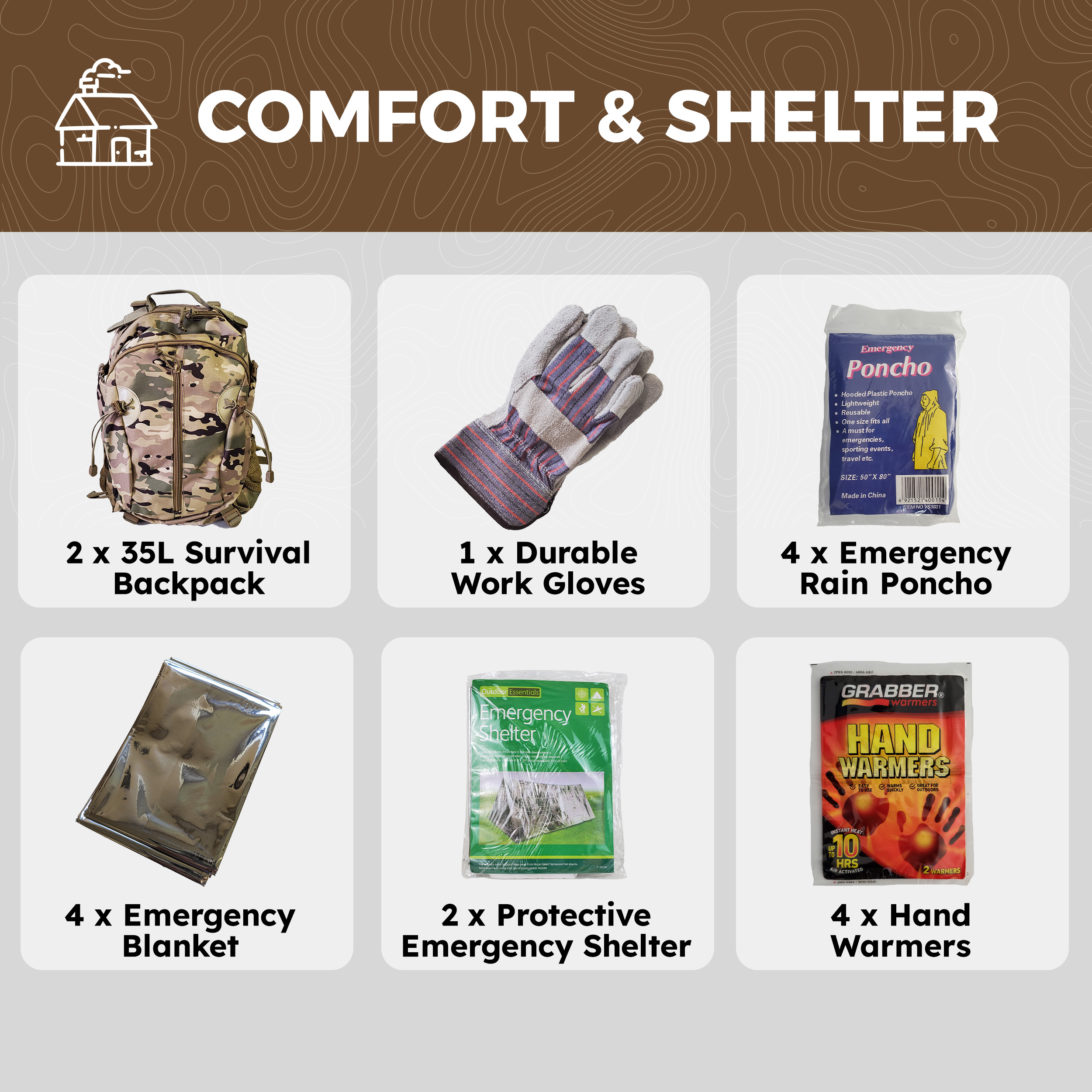 thumbnail image 2 of 4-Pack Emergency Survival Bivvy Sacks With Whistles - Lightweight Thermal Shelter For Outdoor 2 of 12