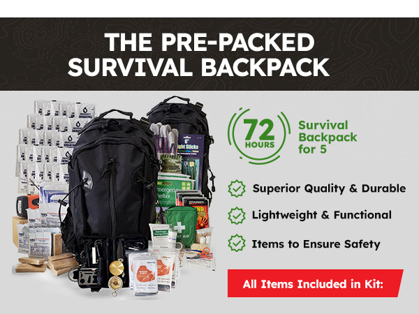 Denver: Premium 72 Hour Survival Backpack With Supplies - 2024 Model Bug Out Bag Backpack - Upgraded Go Bag Emergency Backpack W/Complete Tactical Survival Kit - Bug Out Bag Survival Kit
