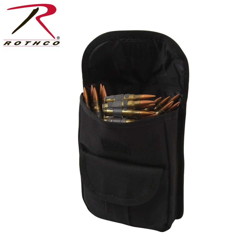 Rothco MOLLE 2 Pocket Ammo Pouch Black Sirius Survival