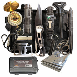 15 in 1 Survival Kit – Essential Emergency Tools & Gear in a Compact Case
