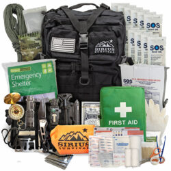 Bug Out Bag Starter Kit - 72 Hour Kit for 1 or 2 People – Backpack Survival Kit – Value Packed with Essential Survival Gear