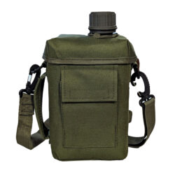 2L Military-Grade Square Canteen with Insulated Case & Shoulder Strap