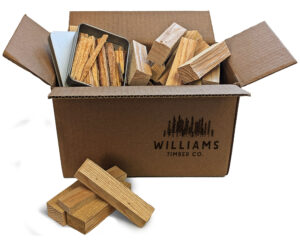 Mini Firewood & Fatwood - 100% Natural Ash Hardwood - 4in Lengths for Table Top Fire Pit Mesa, Pizza Oven, Smoker & More - 5LB