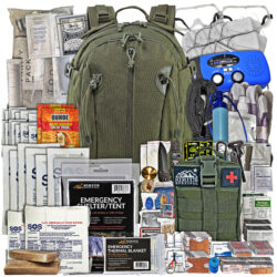 Survival Kit & Emergency Supplies for 2 People - 72 Hour Emergency Kit with Food, Water, First Aid, Tent, Weather Radio & Survival Backpack - Home Emergency Preparedness Kit & Disaster Kit