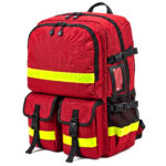 50L Emergency Response Backpack - Red - Ultra-Durable 1200D HighVis Reflective EMS Jump Bag - Heavy Duty EMS Back Pack for Emergency Preparedness - Disaster Prep & Bug Out Kits